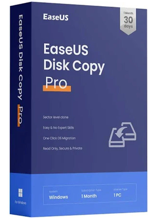 EaseUS Disk Copy Pro (PC) - 1 Device, 1 Month - EaseUS Key - GLOBAL EaseUS Disk Copy Pro (PC) - 1 Device, 1 Month - EaseUS Key - GLOBAL