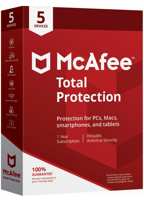 McAfee Total Protection 2024 - 5 Devices 1 Year Key McAfee Total Protection 2024 - 5 Devices 1 Year Key