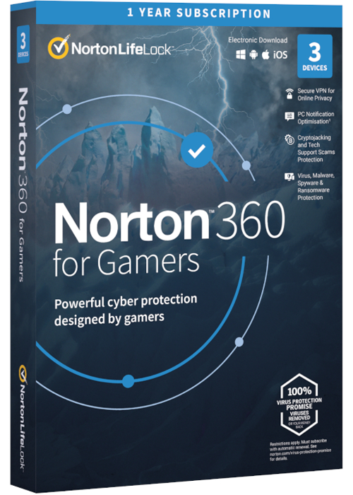 Norton 360 for Gamers - 3 Devices 1 Year Key EUROPE Norton 360 for Gamers - 3 Devices 1 Year Key EUROPE