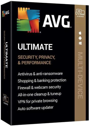 AVG Ultimate 2024 with Secure VPN Key (1 Year / 10 Devices)